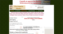 Desktop Screenshot of diccionariomadoz.org